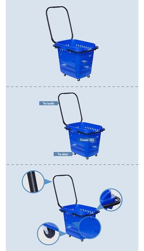 Supermarket Shopping Trolley Basket Luxury Plastic Baskets