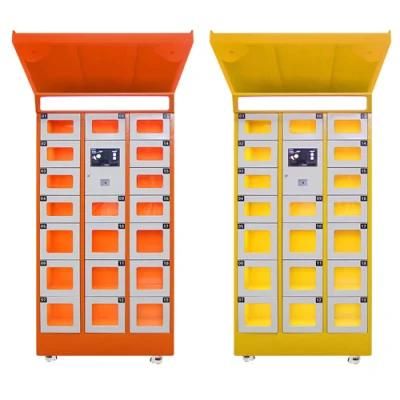 Intelligent Locker Fingerprint Tablet Steel Cabinet Smart Food Storage