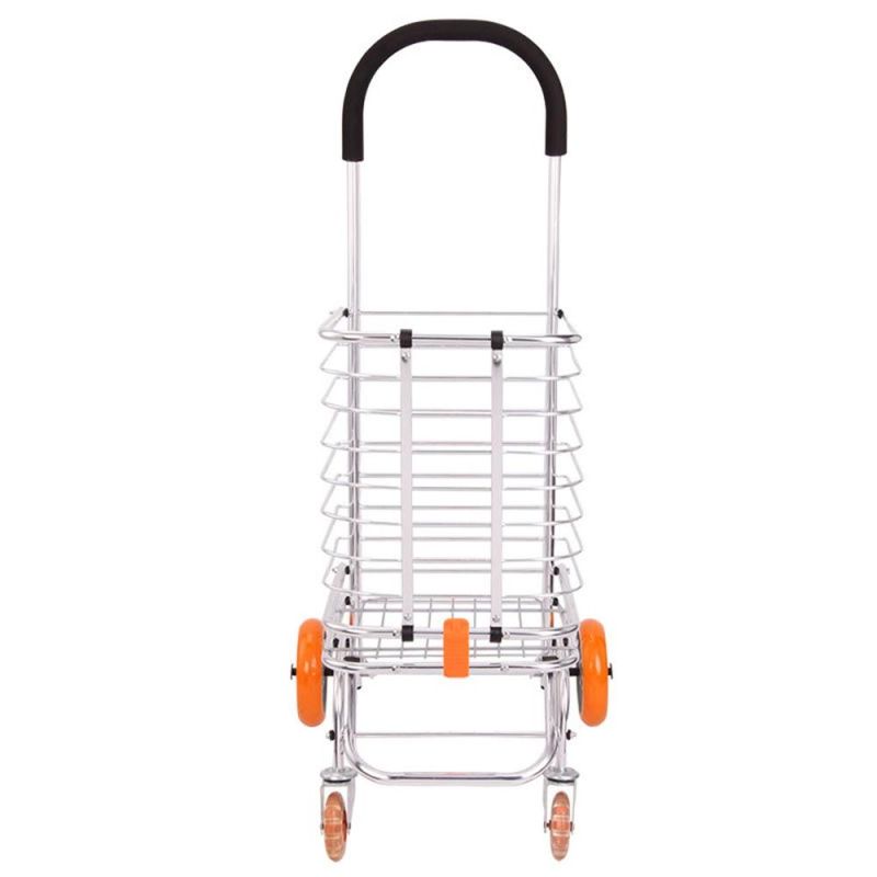 Factory Direct High Quality Aluminum Alloy Portable Folding Shopping Trolleys