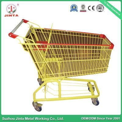 Fashionable Style Supermarket Hypermarket Folding Shopping Trolley