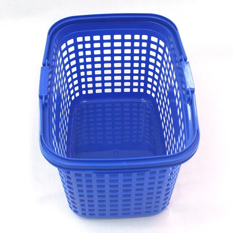 Cheaper Plastic Supermarket Basket Japanese Hole Portable Hand Shopping Basket