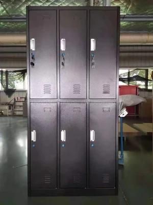 Black Taquilla Metal Wardrobe Locker Apartment Storage Lockers Employee Lockers