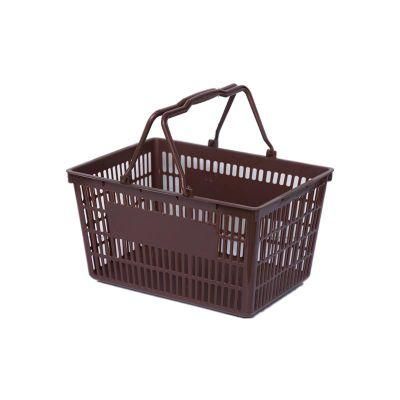 Wholesale Supermarket Colorful Shopping Basket Plastic Hand Basket