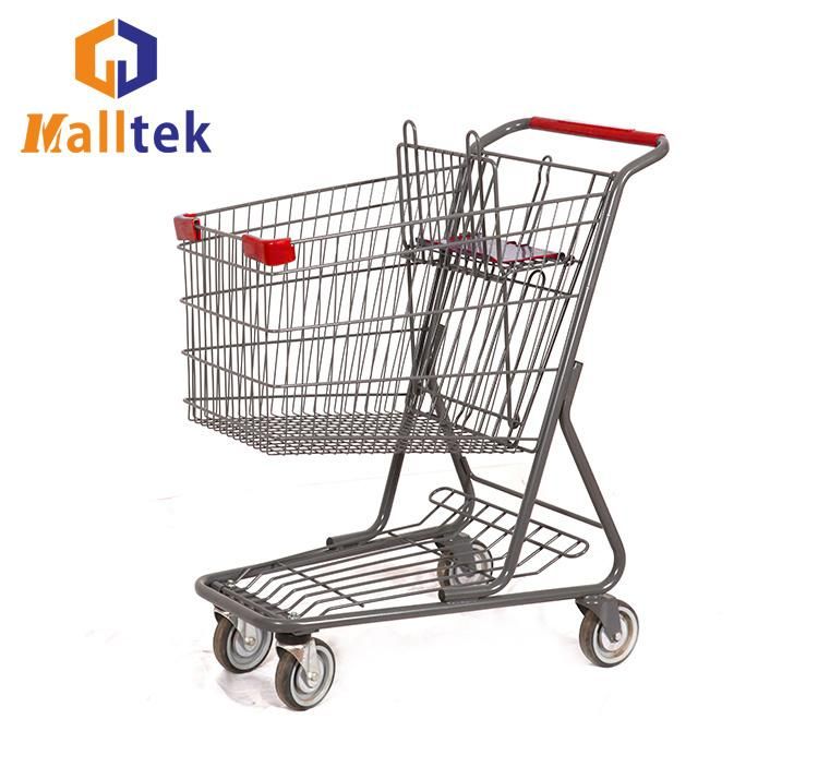 American Hot Sale Metal High Quality Shopping Trolley for Supermarket