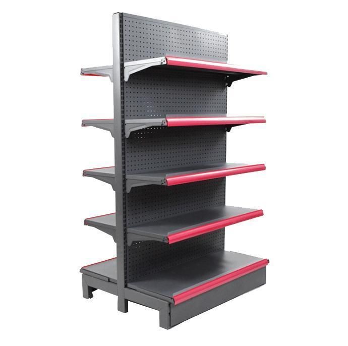 Customized High Grade Double Sided Shelf Display for Supermarket Rack for Sale