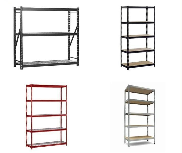 4-Tier Industrial Shelving Black Heavy-Duty Storage Rack