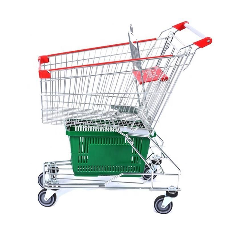 Good Price 60-240L Shopping Cart Supermarket Metal Trolley