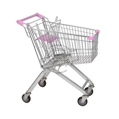 Nice Selling Metal Steel Grocery Store 125L Shopping Trolley