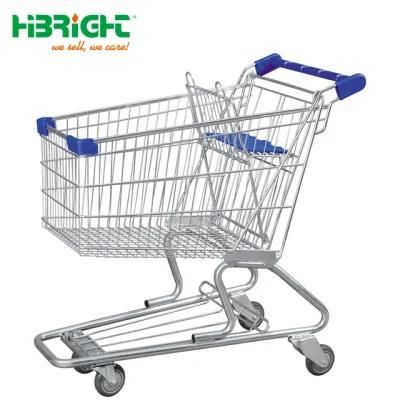 Whokwsale Supermarket Shopping Trolley Carts with Casters