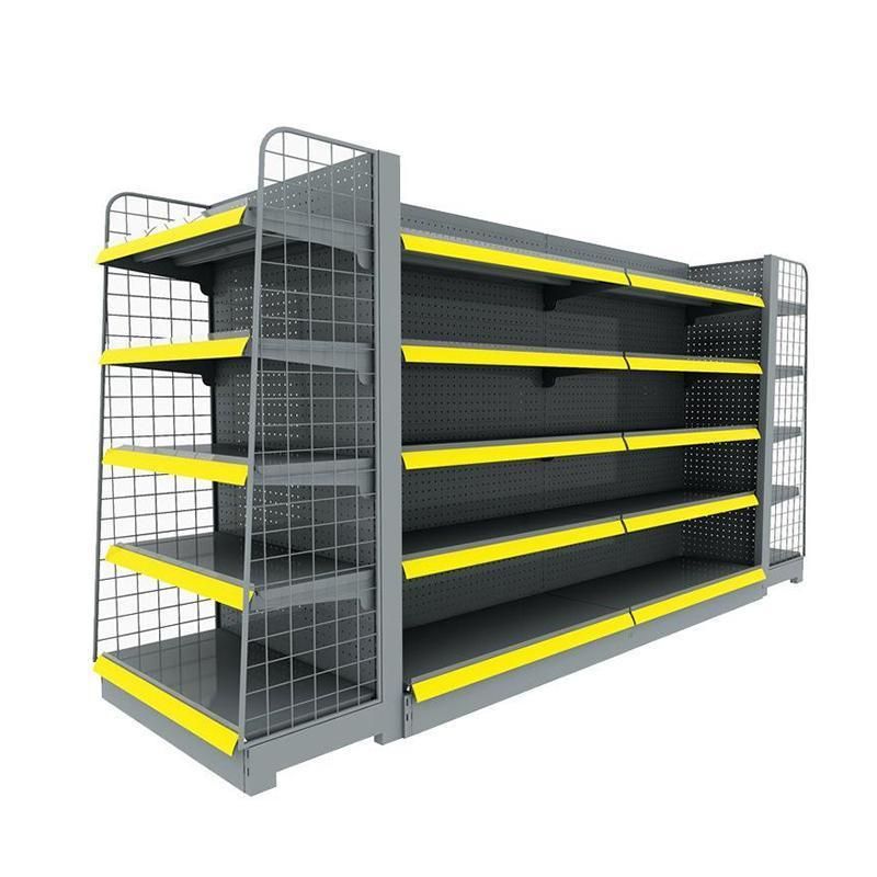 Wholesale Double Sided Multi-Layers Display Rack Gondola Supermarket Shelf