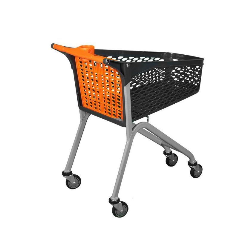 2021 Hot Selling Supermarket Cart Plastic Shopping Trolley