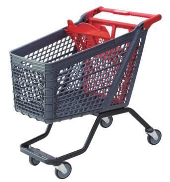 Supermarket Semi-Plastic Shopping Trolley Convenience Store Store Chain Supermarket Trolley