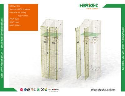 Whosale Storage Wire Mesh Steel Staff Metal Locker