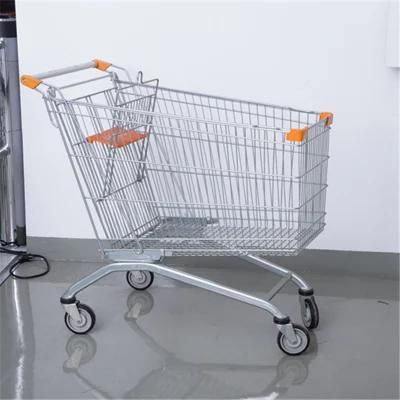 Supermarket Shopping Trolley European Style 210L Shopping Cart