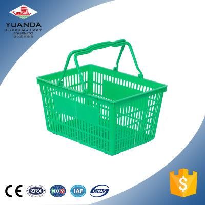 Storage Picnic High Capacity Plastic with Handles Supermarket Shopping Basket