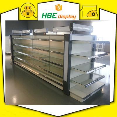 Supermarket Suppliers Store Rack Systems Stacking Shelves with Light Box