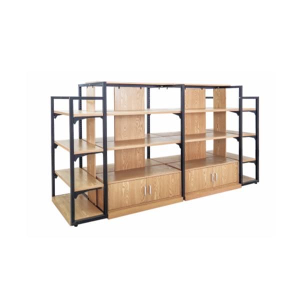 The Clothing Shelves of Island Frame 3 Layers Fashion Display Rack