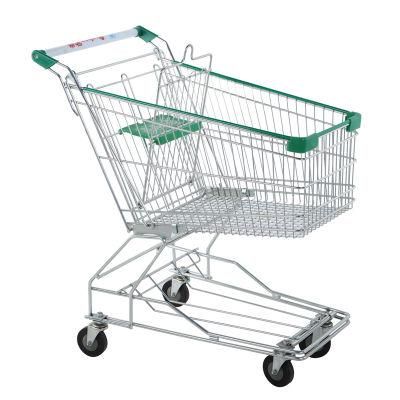 Asian Style Supermarket Shopping Trolley Cart