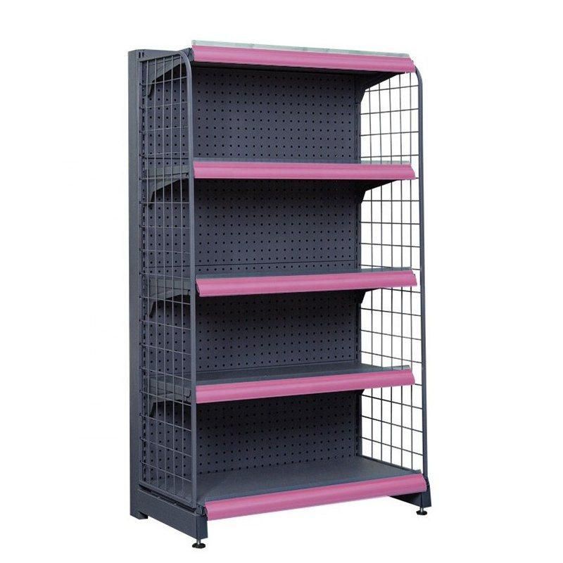 Supermarket Double Side Shelving Store Metal Racks Gondolas