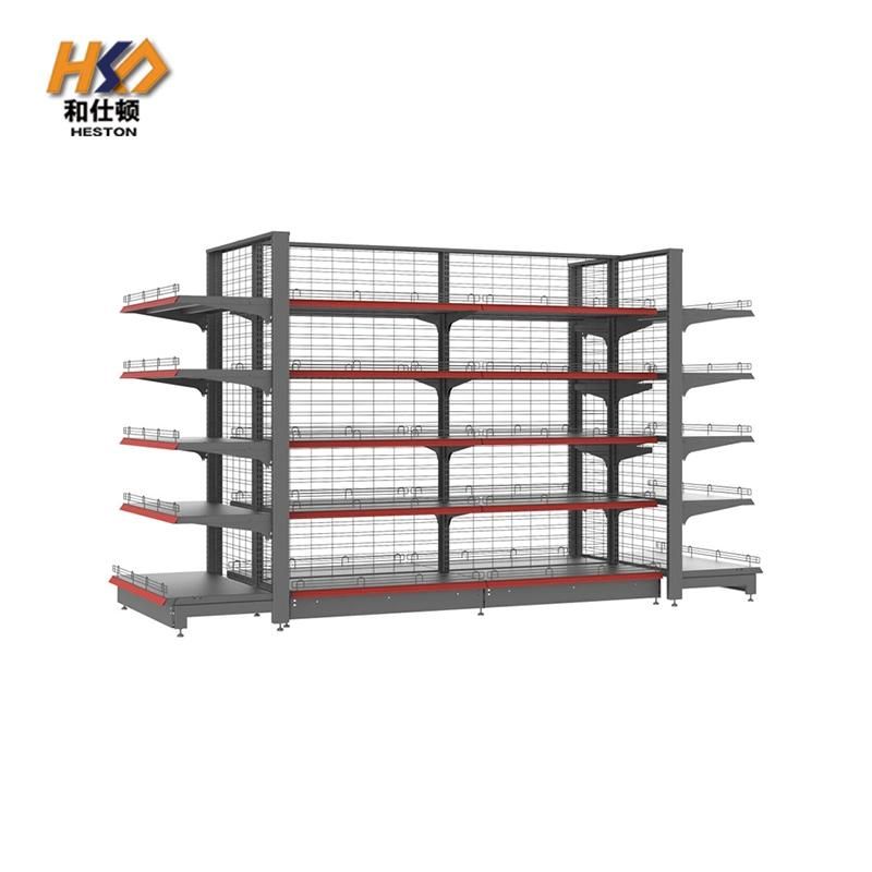 Good Quality Heavy Duty Cold-Rolled Steel Rack Gondola Supermarket Shelf Grocery Store