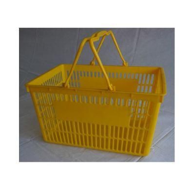 Hot Sale Plastic Supermarket Shopping Basket with Handle