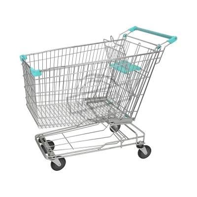 China-Made 125L Zinc Plated Grocery Asian Cart with Child Seat