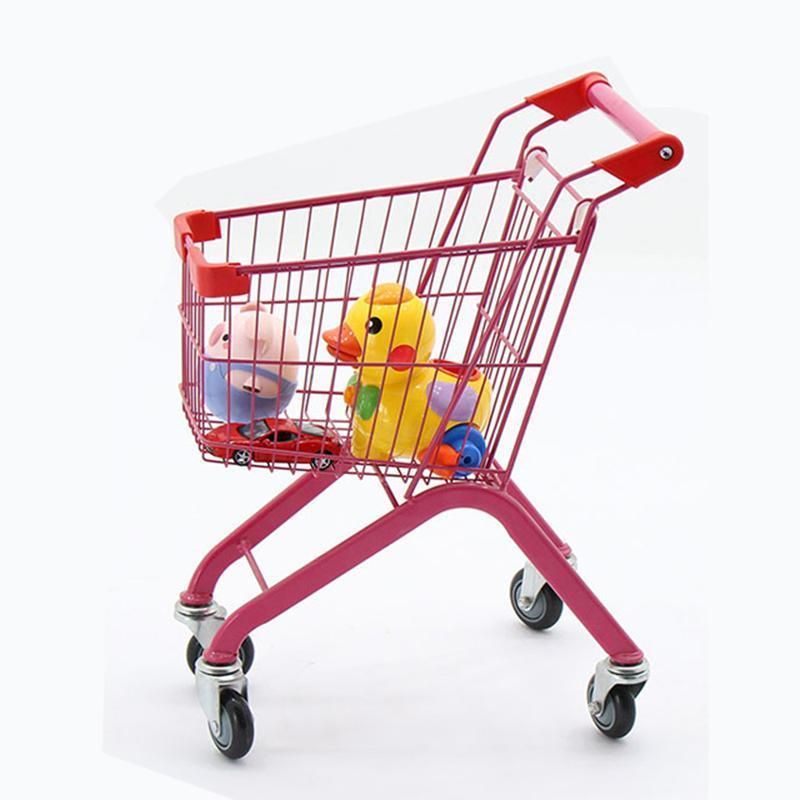 Supermarket Heavy Duty Folding Shopping Cart Shopping Trolley for Supermarket