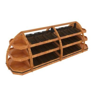 Fruit Store Wooden Produce Vegetable Rack