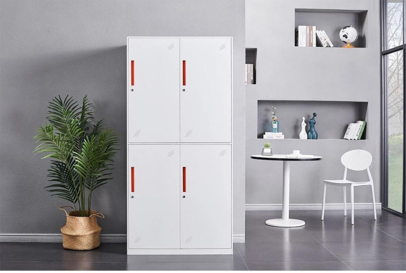 Steel Office Furniture Storage Units Metal Cabinet Locker 4 Doors