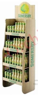 Wholesale Good Quality Wooden Beer Display Rack