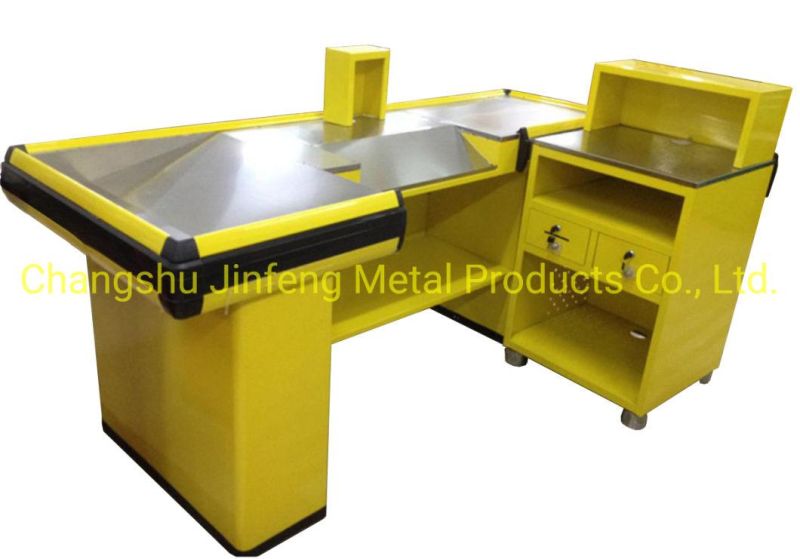 Customized Supermarket Cashier Desk Checkout Counter Jf-Cc-127