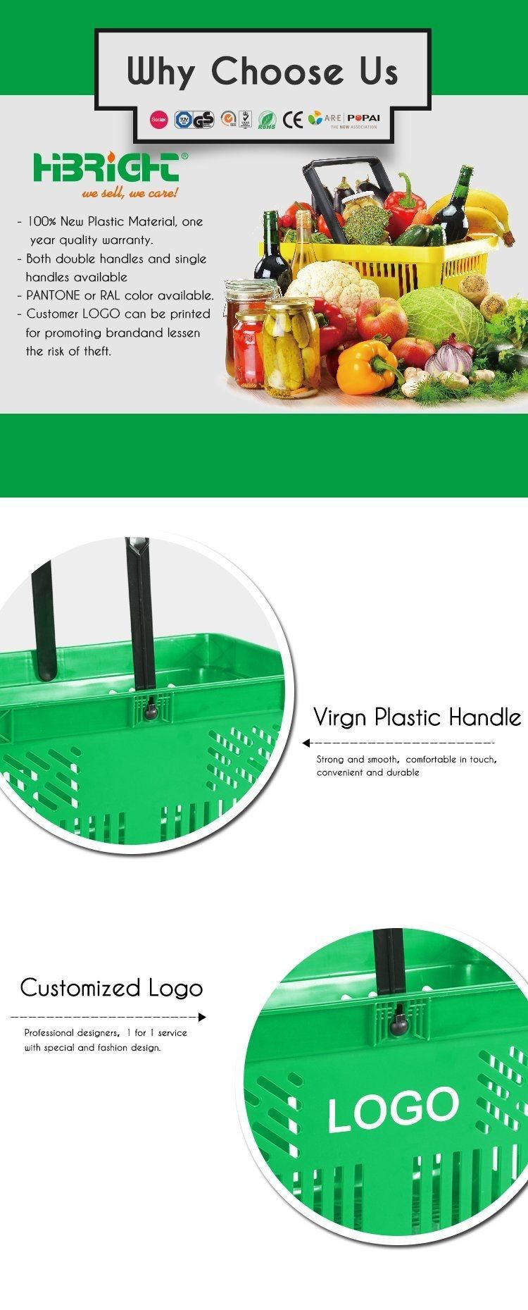 Single Handle Plastic Stackable Shopping Baskets