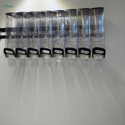 Wholesale Transparent Plastic Cereal Dispenser Gravity Bin Coffee Bean Dispenser