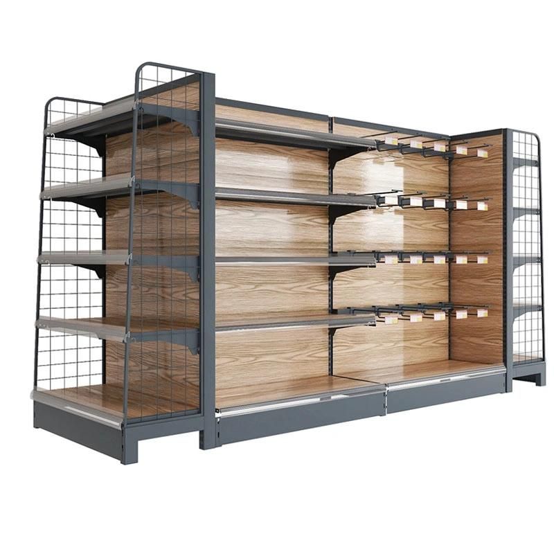 Professional Wooden Shelf Supermarket Shelving for Wholesales