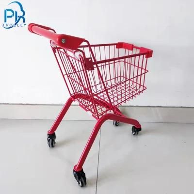 Small Kids Shopping Trolley for Child Colourful Shopping Cart