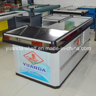 Stainless Steel Cash Table Counter for Supermarket