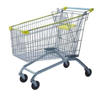 Supermarket Folding Wire Steel Shopping Trolley Cart