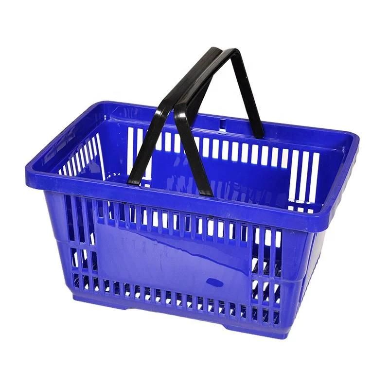 Supermarket Goods Stackable Shopping Plastic Basket