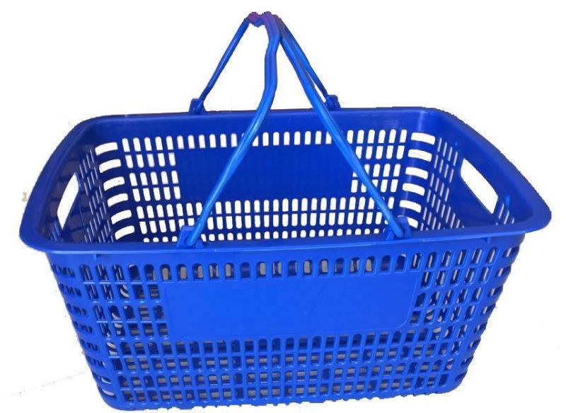 Plastic Supermarket Large Japanese Hole Portable Plastic Hand Shopping Basket