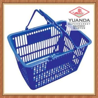 Supermarket Plastic Handles Shopping Basket