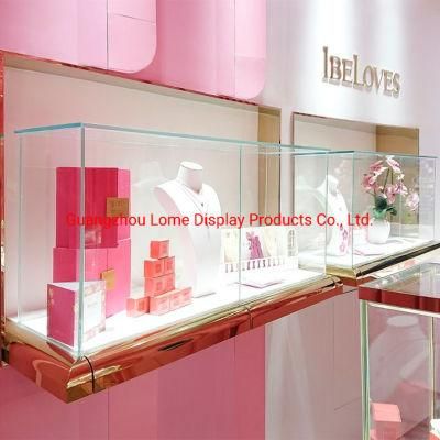 Showcase for Shop Design Customized Diamond Shop Mall Jewelry Display Cabinet Glass