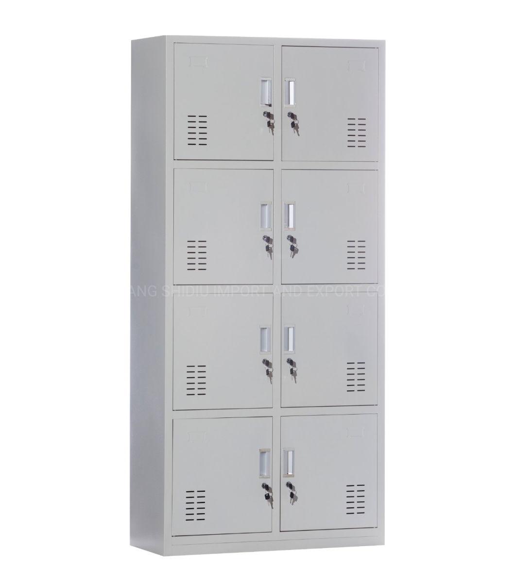 8 Doors Comparment Storage Locker Cabinet for Office Supplies