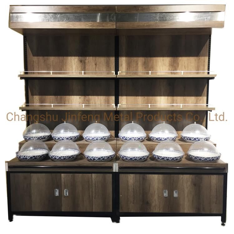 Supermarket Shelf Convenience Store Wooden Display Rack