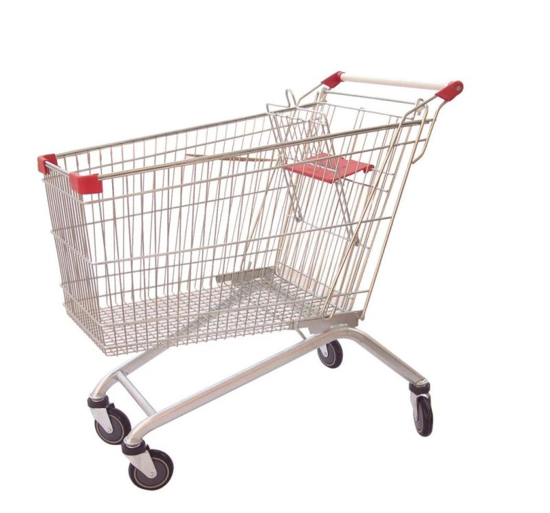 Metal Supermarket Shopping Cart with Ce Certification (JT-E07)