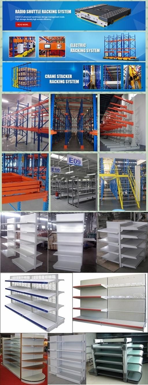 Top Quality Black Supermarket Gondola Shelving