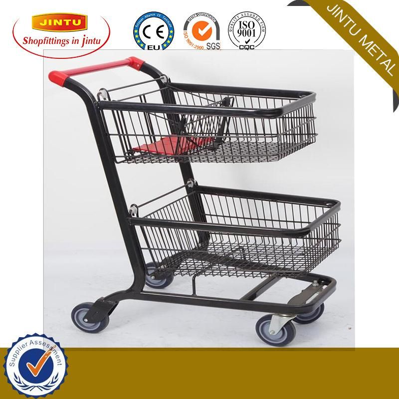 Euro Style Supermarket Shopping Cart 180L