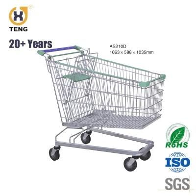 As210d Metal Steel Supermarket Shopping Trolley Cart