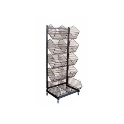 Simple Single Side Wire Basket Detachable Display Rack