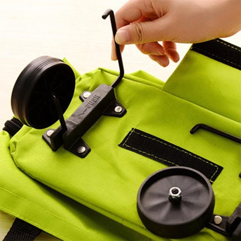 Factory Price Portable Foldable Supermarket Trolley Bag Foldable Shopping Trolley Replacement Bag with 2 Wheels Trolley Bag