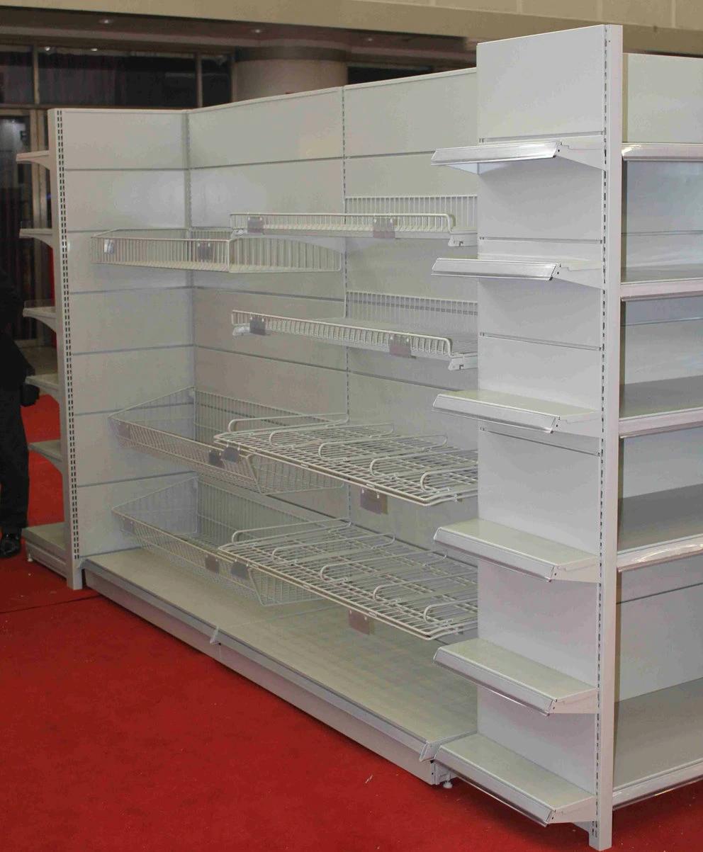 White Color Gondola Shelving System